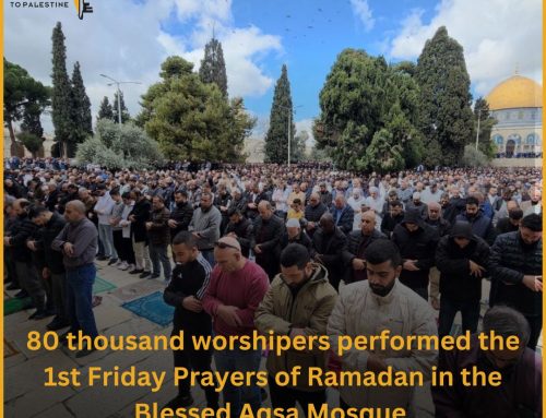 Eighty Thousand Perform the first Friday Prayers of Ramadan at al Aqsa Mosque