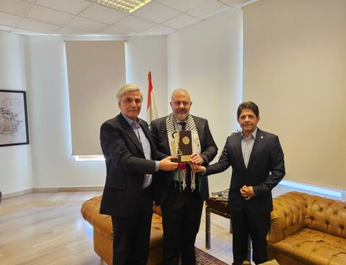 GCRP Awards the Governor of Beirut for his Solidarity with Palestine.