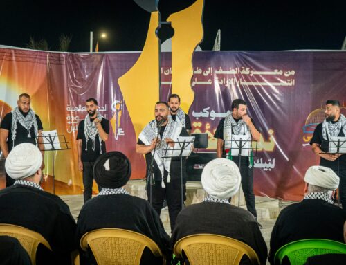 The Call of Al-Aqsa Fourth Mawkeb Continues its Activities at pillar 833