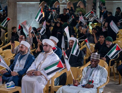 في يومه السابع… موكب “نداء الأقصى” يواصل رسالته على طريق كربلاء
