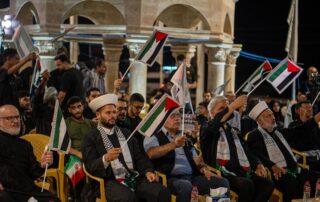 صور من موكب نداء الأقصى الرابع على طريق المشاية بين النجف وكربلاء