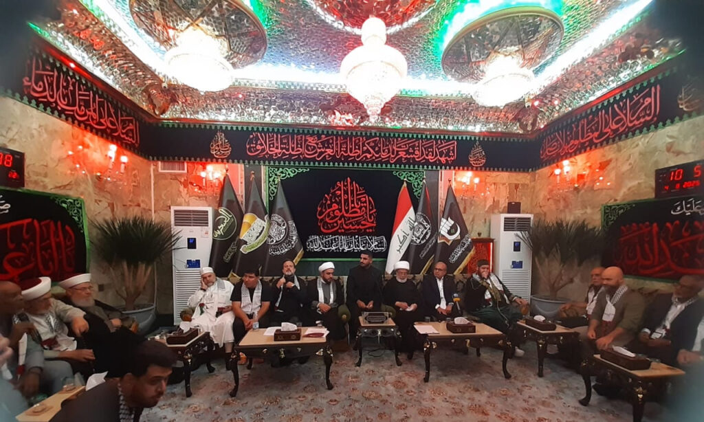 The Legal Custodian of the Holy Shrine of Imam Hussein Receives Delegation of “Call of Al-Aqsa” Conference Guests in Karbala