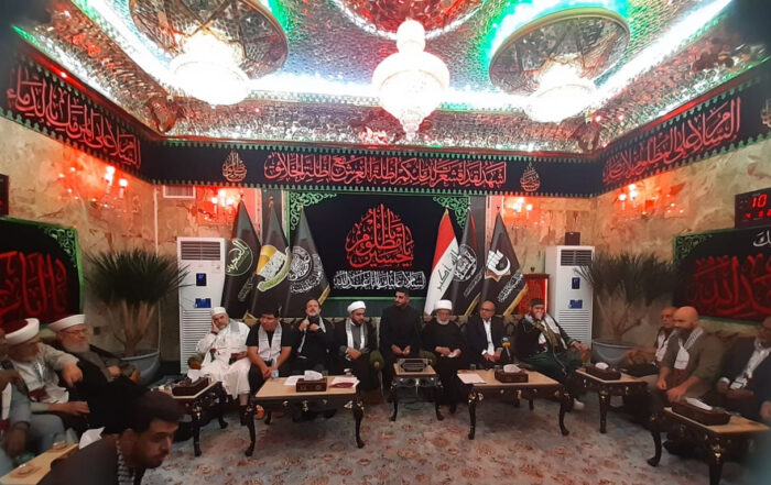 The Legal Custodian of the Holy Shrine of Imam Hussein Receives Delegation of “Call of Al-Aqsa” Conference Guests in Karbala