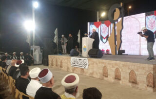 موكب "نداء الأقصى" في يومه الثاني… تفاعل متواصل ورسائل دعم من زوّار الأربعين إلى غزة