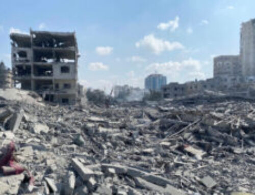 The Silence Hanging between the Echoes of Explosions in Gaza